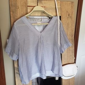 Blue And White Shirt